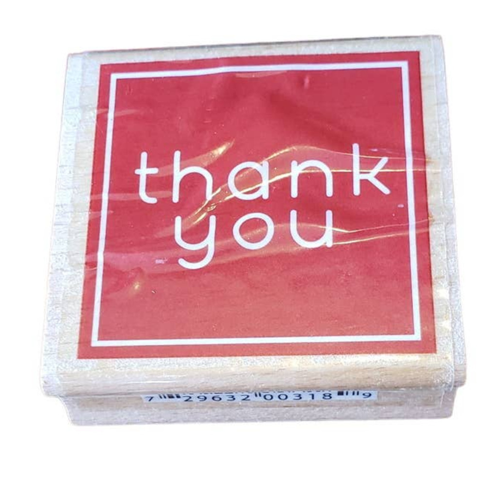 Thank You Studio G Idea House Wood Mounted Rubber Stamp Hampton Art